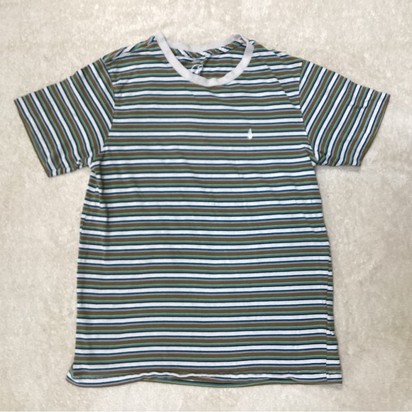 Volcom Boy’s Multicolor Striped Short Sleeve Tee - Picture 1 of 3